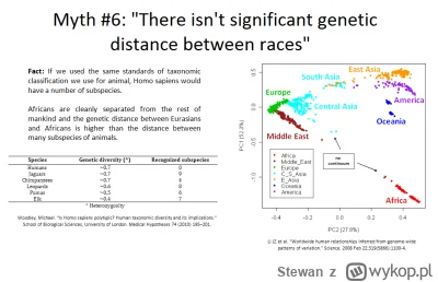 Stewan - >Ludzka zmienność genetyczna jest ciągła, bez ostrych granic między populacj...