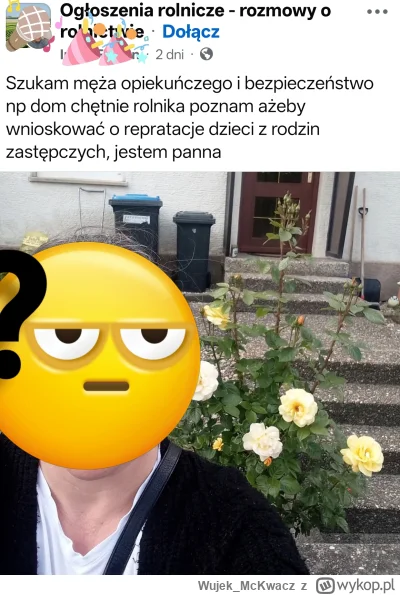 Wujek_McKwacz - #rolnikszukazony #polska
Post grzecznościowy. Może znajdzie się jakiś...