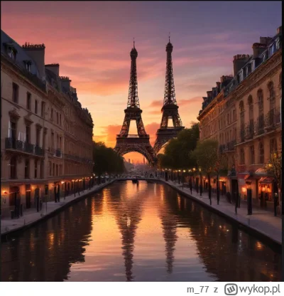 m_77 - Zachód słońca w Paryżu.