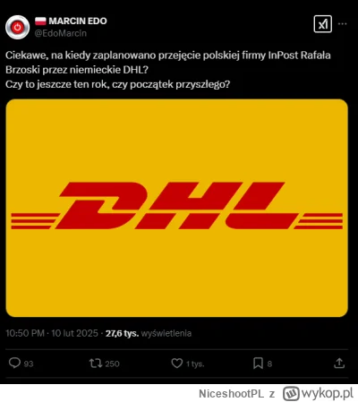 NiceshootPL - urojenia psychiczne u pisowców 
#bekazpisu #bekazprawakow #inpost