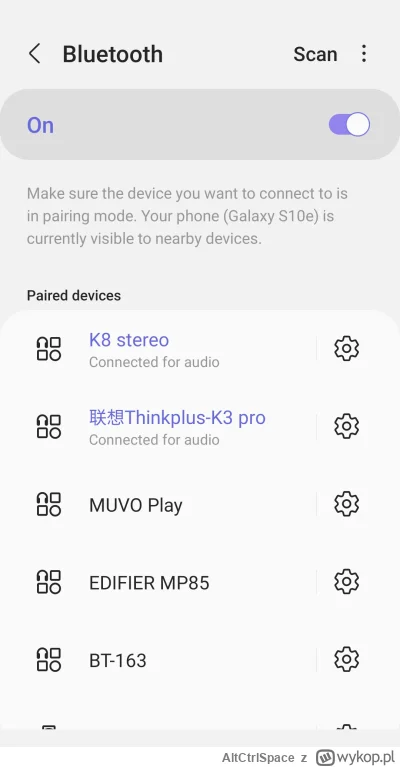 AltCtrlSpace - Czy na #android można jakoś wybrać które urządzenia Bluetooth ma odtwa...
