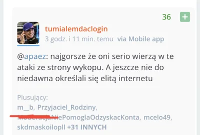 johny_johny - @tumialemdaclogin: nawet Cię Michau zaplusował. Nie ma żadnej mafii ( ͡...