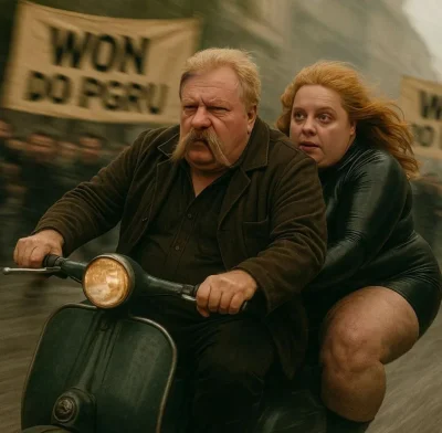 Seshu - Jutro wąsaty ubek #wsw jedzie do białego spotkać się z niemiecką podgardlicą ...