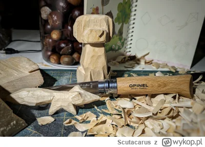 S.....s - #handmade #noze #opinel 
Jesień przyszła i se tak człowiek opinelkuje wiecz...