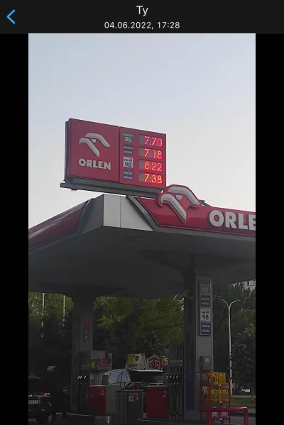 takasobiejedna - Ceny paliwa z 4 czerwca 2022 kiedy $ szedł pod 5 zł (teraz 4,15 zł) ...