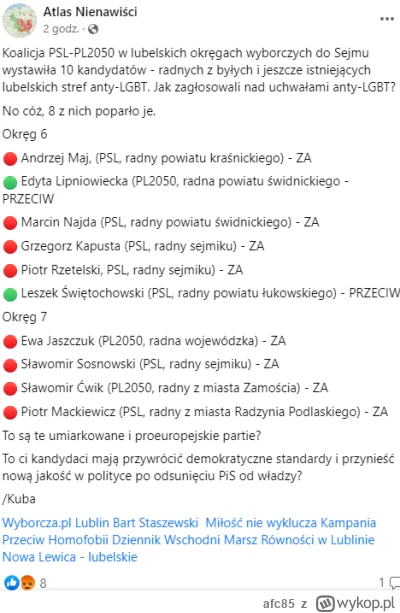 afc85 - @falszywyprostypasek: 
wpis z nazwiskami kandydatów