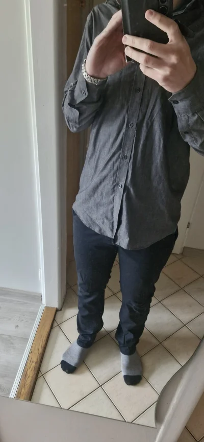 1X6D - Pierwszy raz od 10 lat ubralem sie w najbardziej eleganckie ubranie jakie posi...