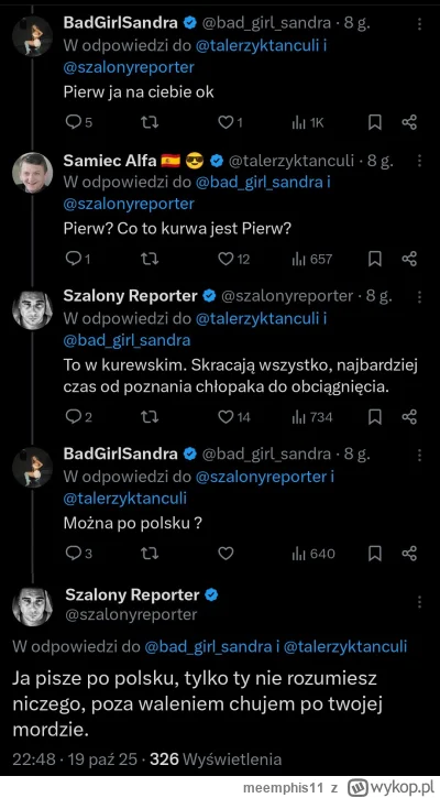 meemphis11 - I tak sobie rozmawiają na twitterku 

#famemma