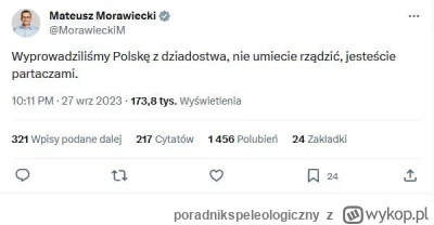 poradnikspeleologiczny - Serio tak pisze na oficjalnym koncie premier 38-milionowego ...