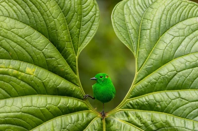 Lifelike - Szmaragdotanagra lśniąca, tęczanka zielona (Chlorochrysa phoenicotis)
Auto...