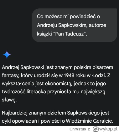 Chrystus - Myślałem, że Gemini to wychwyci.
#chatgpt #gemini
