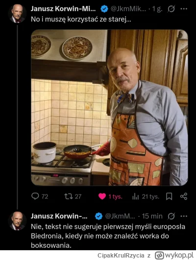 CipakKrulRzycia - #korwin #biedron #bekazkonfederacji #bekazlewactwa #polityka troche...