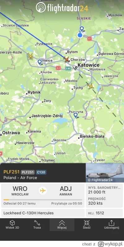 chozi - W jakim celu nasze wojsko lata do Jordanii?

#wojsko #samoloty #flightradar24...