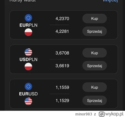 minor983 - Ale dostałem kursy wymiany walut. Musiałem pogadać z dyrektorem banku i ob...