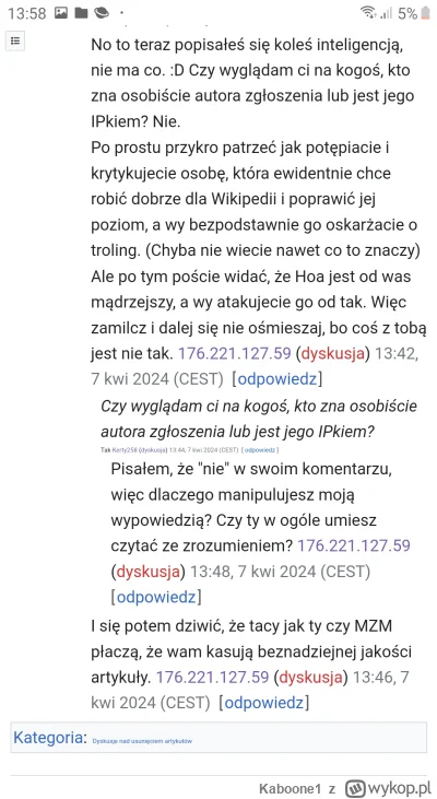 Kaboone1 - @Kaboone1:  I jeszcze głupia menda manipuluje moim komentarzem. Widać, jak...