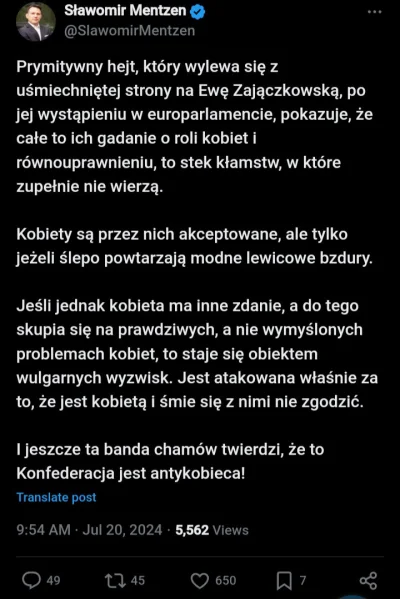 lepaq - Nie podoba Ci się działalność Zajączkowskiej w PE? Przecież to kobieta reprez...