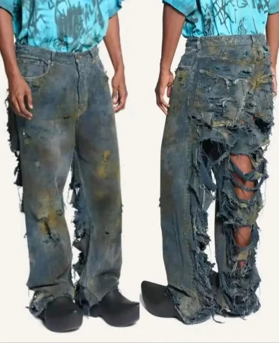 Xefirex - Spodnie męskie balenciaga można kupić za jedynie 10400 zł ( ͡° ͜ʖ ͡°) #moda...