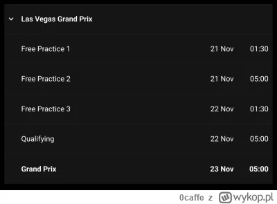 0caffe - @JuzefCynamon w tym roku GP Vegas o 5 rano, teraz to już na pewno nie wstanę...