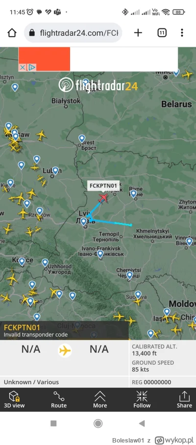 Boleslaw01 - Jest dobry śmieszek ( ͡º ͜ʖ͡º)

#flightradar24