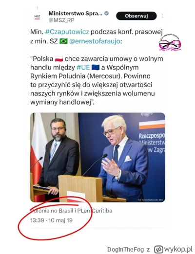 DogInTheFog - @huncwot_ a kto tu popierał Mercosur?