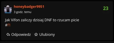 honeybadger9951 - #f1 Dzięki mojemu poświęceniu Oskarek wygra WDC. Myślę że w podzięc...