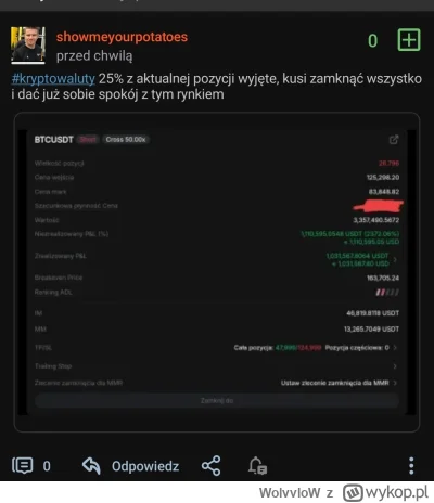 WolvvloW - #kryptowaluty nie odpiszę bezpośrednio, bo na czarno jestem 

No ja bym za...