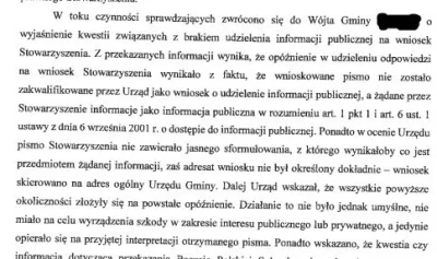 WatchdogPolska - Tak pewna gmina tłumaczyła pewnej prokuraturze, dlaczego nie odpowie...