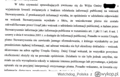 WatchdogPolska - Tak pewna gmina tłumaczyła pewnej prokuraturze, dlaczego nie odpowie...