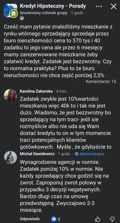 Metylo - Tych ludzi już chyba totalnie pop***doliło 

10% zadatku bezzwrotnego to NOR...