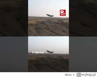 Neto - #izrael pokazał wideo lądującego F-35 i fragmentu pasa startowego jako dowód, ...