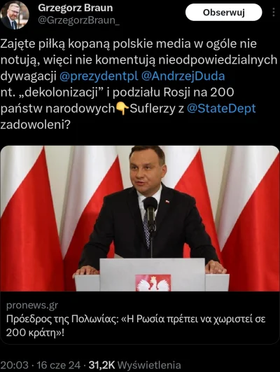 Jariii - A tu Braun rozpaczą nad podziałem Wielkiej Rasiji xD