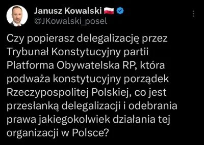 Jabby - Janusz chce żeby TK zdelegalizował KO. Może niech od razu obwoła Kaczyńskiego...