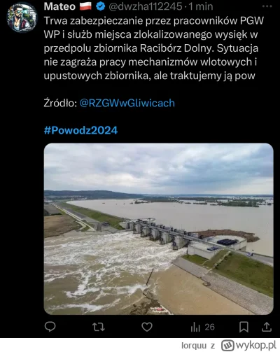 lorquu - #powodz Czyli co zbiornik Racibórz ledwo stoi? ( ͡° ͜ʖ ͡°)