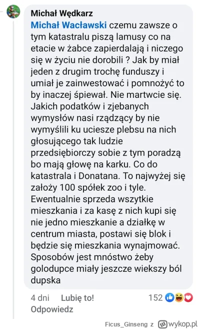 F.....g - Przedsiębiorczość to inwestowanie w mikrokawalerki zamiast w mikroczipy wg ...