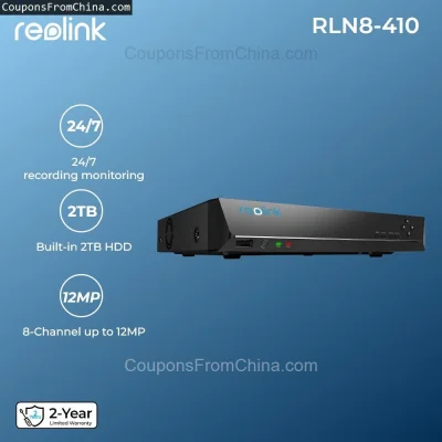 n____S - ❗ Reolink 8CH NVR 4MP/5MP IP Camera Video Recorder 2TB RLN8-410 [EU]
〽️ Cena...