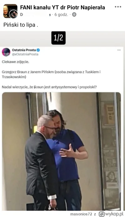 masonios72 - Dobra ta sekta, teraz na grupie się kłócą czy Piński jest ok czy nie xD
...