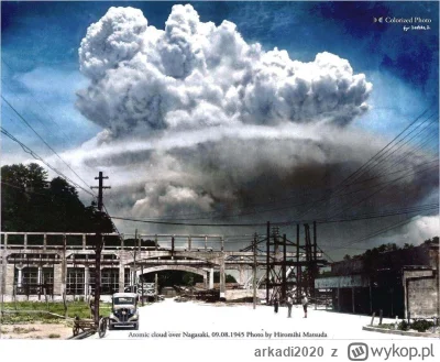 arkadi2020 - Zdjęcie atomowej chmury w Nagasaki, 1945.
#historiajednejfotografii #fot...