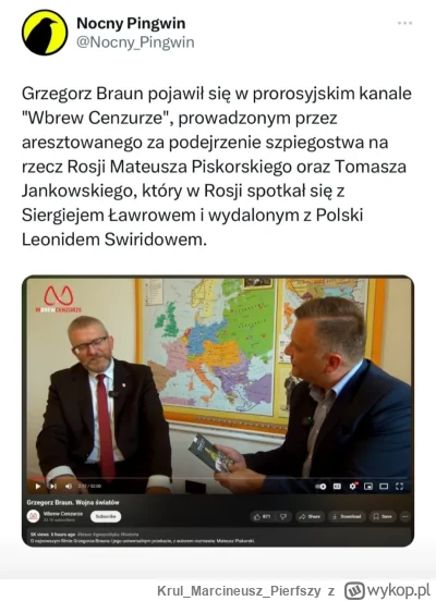 KrulMarcineuszPierfszy - >to tusk raczej po spotkaniu z putinem na molo

@Wenuszbiale...