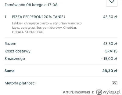 ArturBinkowski - #jedzzwykopem #pysznepl #pizzaportal #posilekbozy