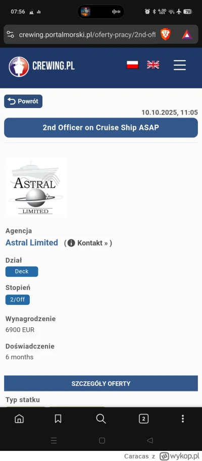 Caracas - @Slash__o wycieczkowce np. mogłem iść ale kontrakt 3 miesiące