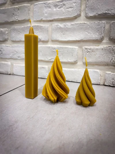 slodkiemigdaly - Zrobiłam hurtowo takie oto świece z naturalnego wosku pszczelego z r...