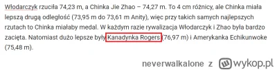 neverwalkalone - Kanadynka Rogers, czego nie rozumiecie?

SPOILER

#paryz2024