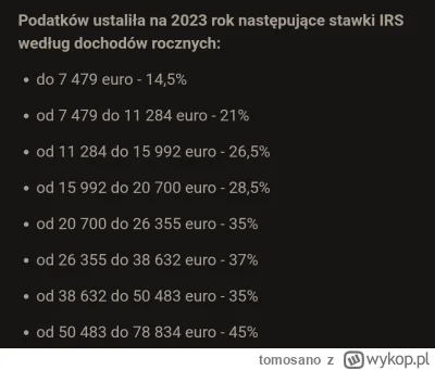 tomosano - @JaktologinniepoprawnyWTF Zgadza się, zobacz jakie mają progi podatkowe.