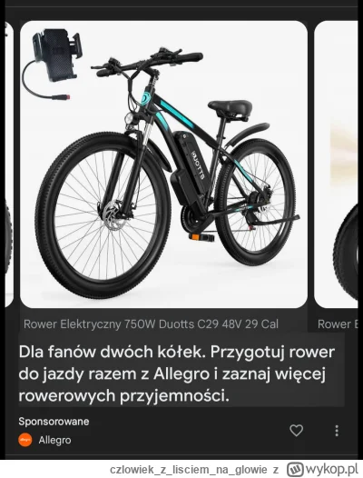 czlowiekzlisciemnaglowie - Dlaczego za pomocą adsense reklamujecie "rowery", które są...