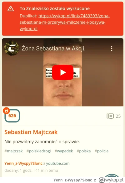 Yenn_z-Wyspy7Slonc - Dlaczego wykop wyrzuca treści związane z Sebastianem Majtczakiem...