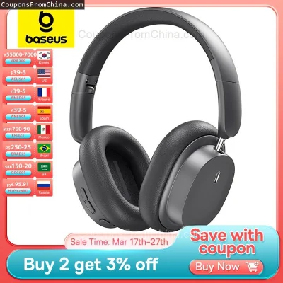 n____S - ❗ Baseus Bowie D05 Wireless Headphones Bluetooth 5.3
〽️ Cena: 24.75 USD
➡️ S...