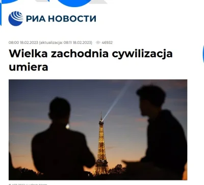 szurszur - Patrzcie jaki artykuł na RIA Novosti. Narracja znajoma i na wykopie promow...