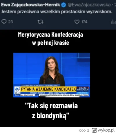 lobo - Wczoraj konfiarze narzekali, że hipokryzja ewusi jest wyrwana z kontekstu i że...