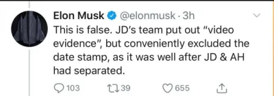 podomka - Widze, ze Musk już tez ma dość manipulowania dowodami przez Deppa, ponieważ...