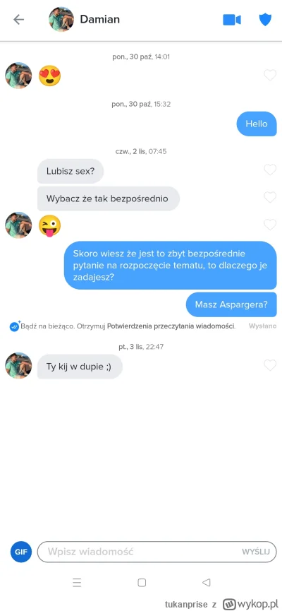 tukanprise - Kolejny amant
#tinder